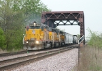 UP 3033 runs across Elkhorn Creek bridge, 12 days before derailment